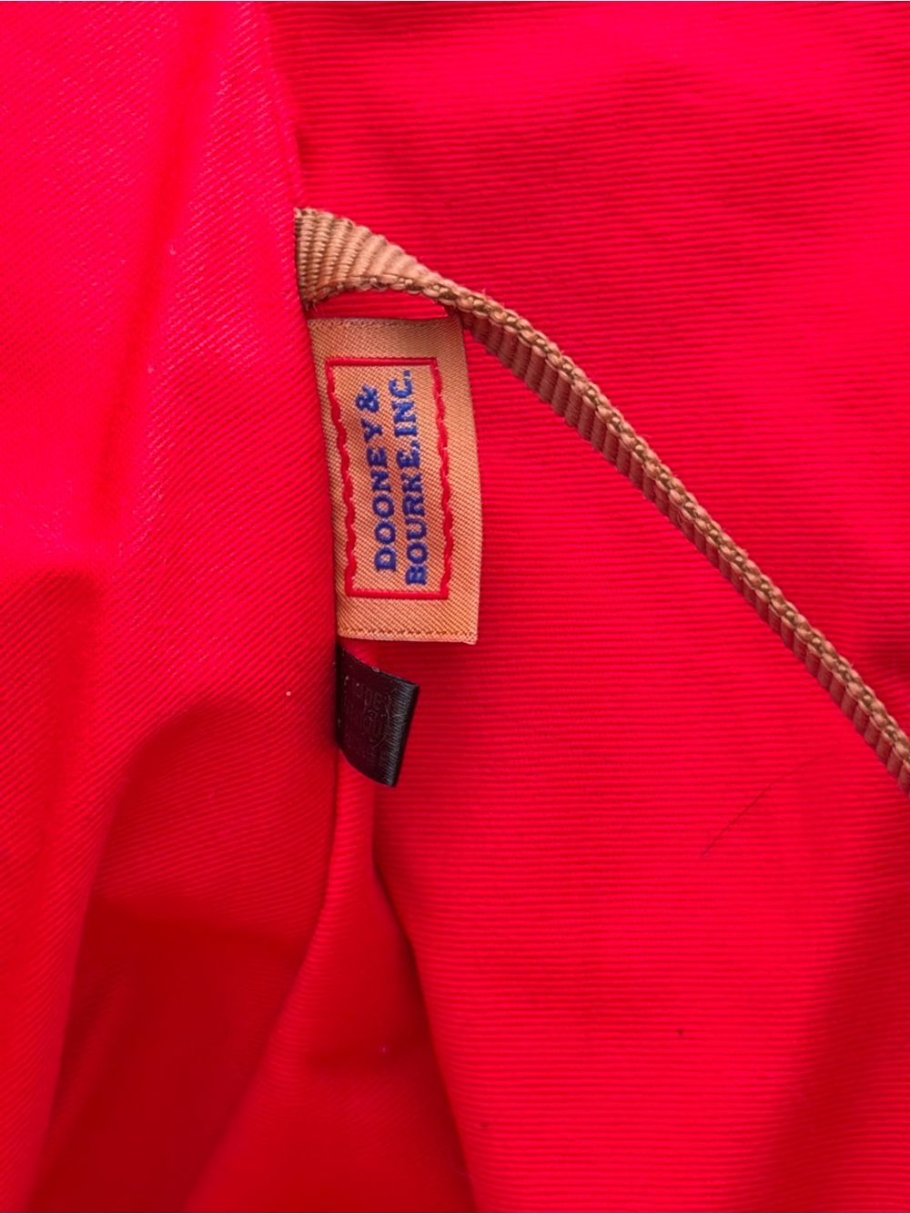 Dooney & Bourke Kristen Red Florentine Leather Tote Like New - Picture 8 of 17